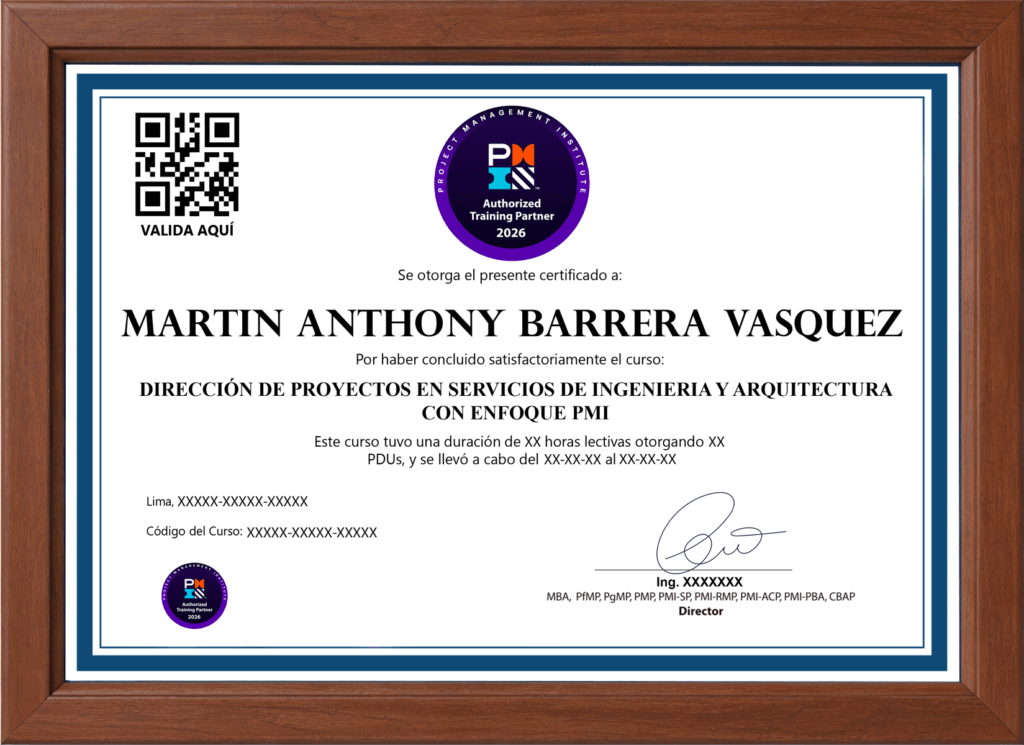 CERTIFICADO PMI